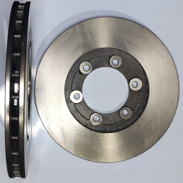 Par de Disco de Freio Ventilado Dianteiro Bongo K2500 2.5 Todos e K2700 4X2 99/... - Imagem 3